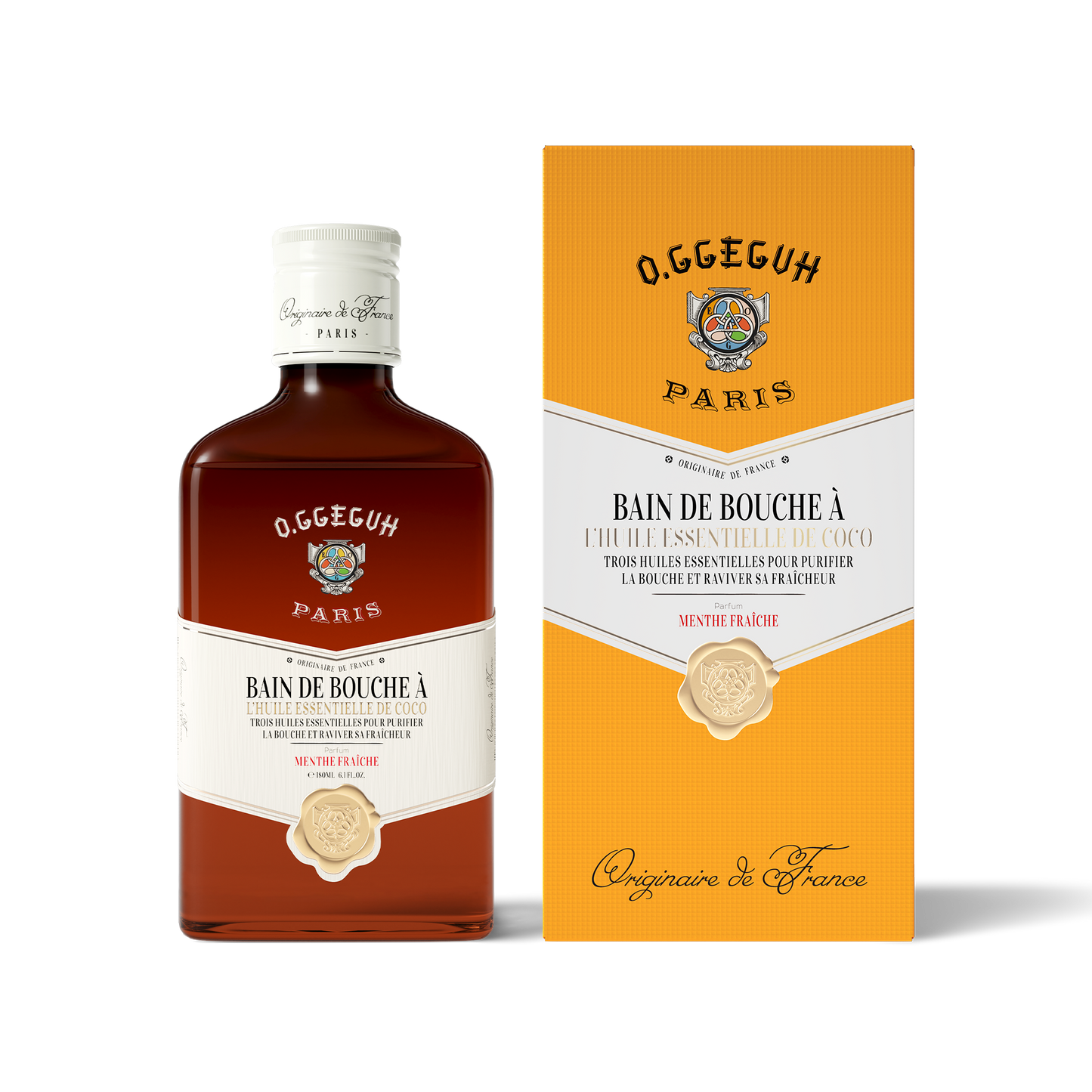O.ggeguh Coconut Essential Oil Mouthwash - e 180ml 6.1fl.oz.