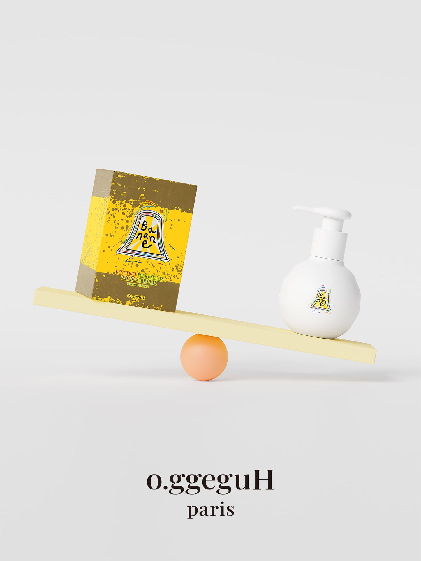 o.ggeguH Banana Chocolate Children's Toothpaste