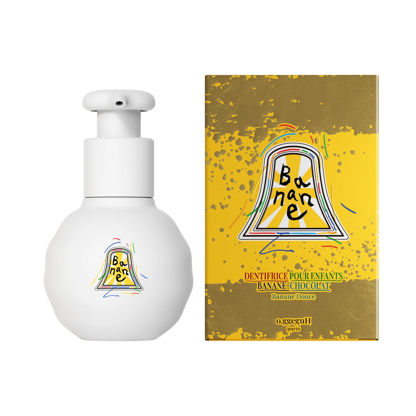 o.ggeguH Banana Chocolate Children's Toothpaste